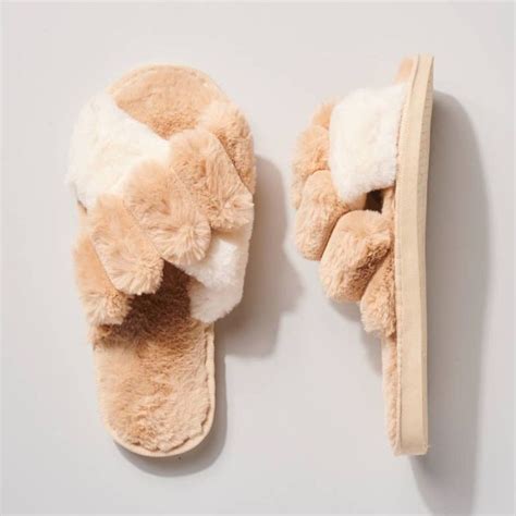 Fluffy Faux Fur Slippers