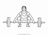 North Korea Third Weightlifting Gold Coloring Page For Kids  Free sketch template