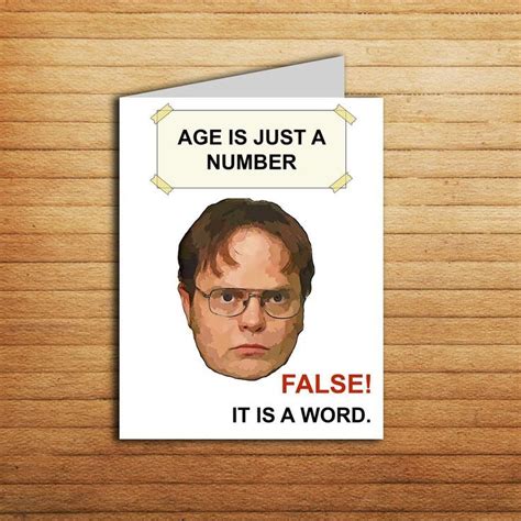 The Office tv show Birthday Card Printable The Office cards Birthday gift for coworker Funny ...