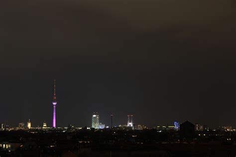 The Berlin Skyline At Night: The view from the Neukölln Arcaden - Berlin Love