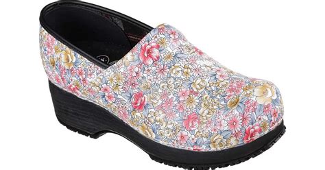 Skechers Leather Work Clog Sr Slip Resistant S Shoes Multi 5.5 - Lyst