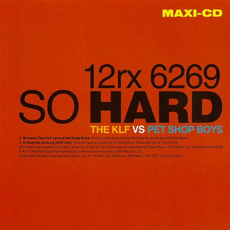 So Hard (The KLF vs Pet Shop Boys) - KLF ONLINE