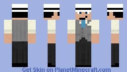 Guy In White Fedora And Suit Minecraft Skin