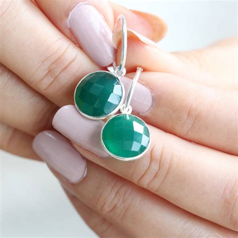 Sterling Silver Gemstone Earrings By Soremi Jewellery | notonthehighstreet.com