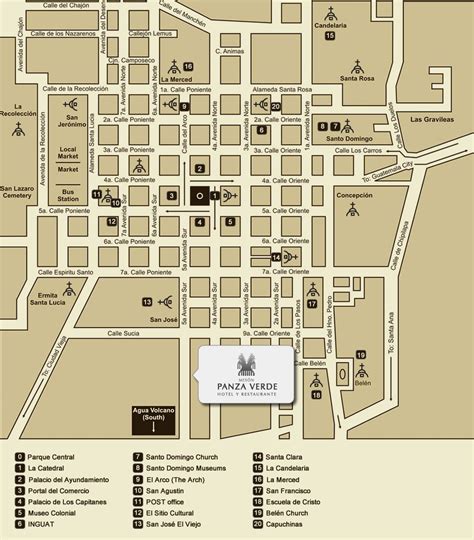 Antigua Guatemala Map | Antigua guatemala, Guatemala travel, Guatemala