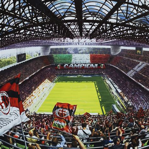 MILANO, STADIO GIUSEPPE MEAZZA SAN SIRO - Artwork by artist Andrea Del ...