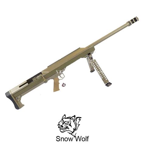 Snow Wolf Barrett M99 Sniper Rifle in Tan - bbguns4less