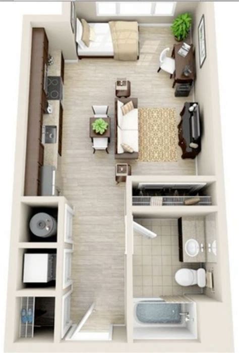 Studio Apartment Layout Ideas – HOMYSTYLE