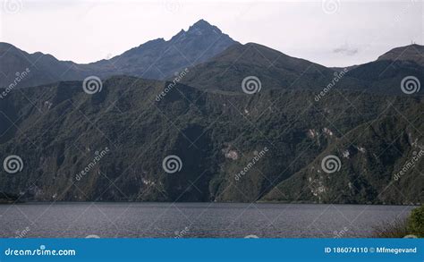 Cotacachi Volcan in. Cuicocha, Ecuador Stock Photo - Image of ...