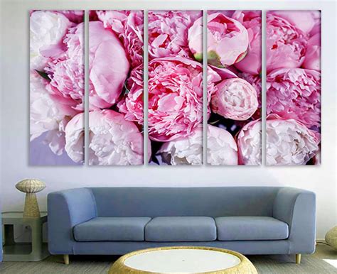 Peony Art Peonies Print Peonies Wall Art Peonies Canvas | Etsy