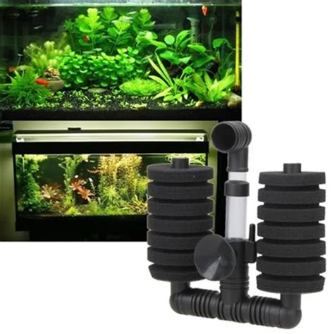 1Pc Aquarium Biochemical Sponge Filter Internal Filter Fish Tank Sucker Mounted Sponge Filters ...