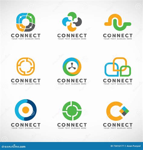 Connect Logo Design, Business Connecting Logo. Infinity Triangle. Cartoon Vector | CartoonDealer ...