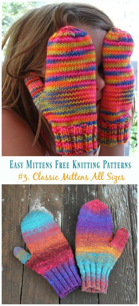 Quick & Easy Mittens Free Knitting Patterns