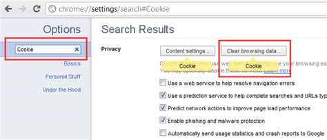 Google Chrome Cookies löschen