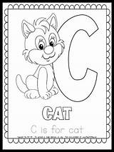 Letter C Is For Cat FREE Printable Coloring Page  The Art Kit sketch template
