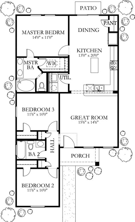 Country Style House Plan - 3 Beds 2 Baths 1904 Sq/Ft Plan #929-669 ...