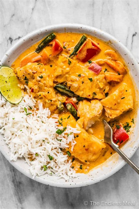 Thai Fish Curry (easy to make!) - The Endless Meal®