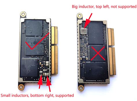 MacBook Pro A1708 PCIe SSD Types