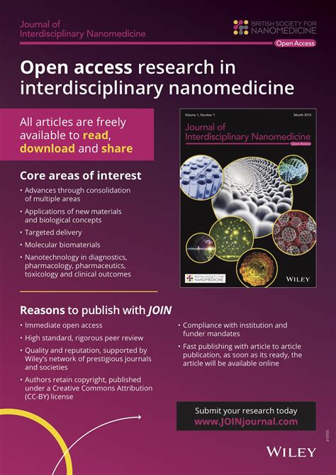 Journal of Interdisciplinary Nanomedicine – The British Society for Nanomedicine