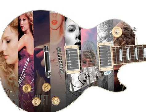 Taylor Swift Signed Custom Graphics Guitar - CharityStars