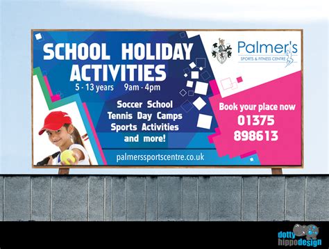 Outdoor banner for Palmer's Sports & Fitness Centre | Outdoor banners, Graphic design company ...