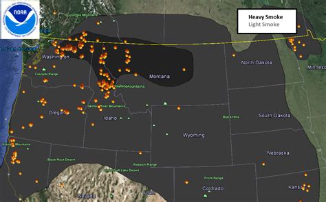 Smoke from Pacific Northwest Fires