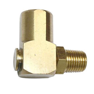 90 Degree Brass Swivel Fitting 1/4 Inch Female x 1/4 Inch NPT Male FS14 | eBay