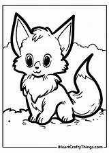 Fox Coloring Pages Printable sketch template