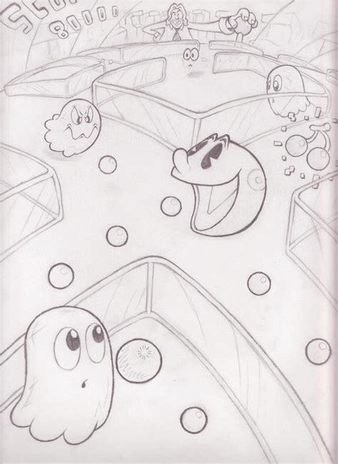 Pacman sketch by mattdog1000000 on DeviantArt