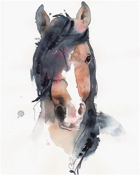 watercolor, art, horse | Watercolor horse, Watercolor horse painting ...