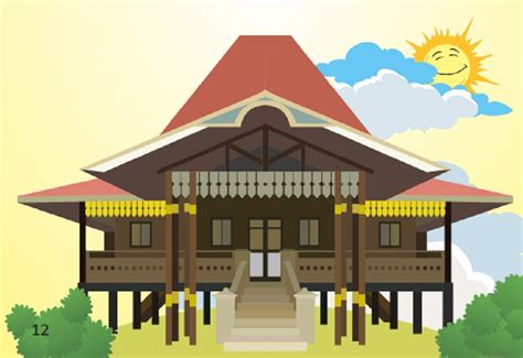 Gambar Sketsa Rumah Adat Lampung – cabai