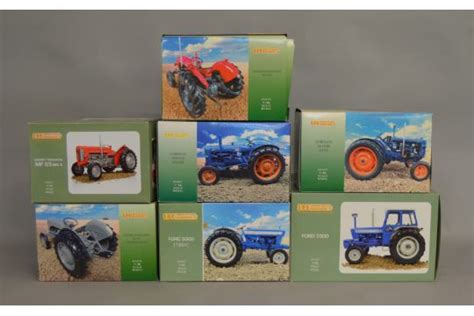 7x Universal Hobbies 1:16 scale Tractor models, all boxed.