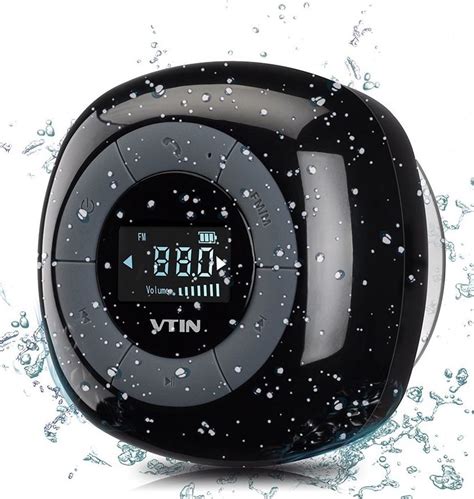 Mini Water Resistant Portable Wireless Bluetooth 4.0 FM Radio Shower Speaker | Shower speaker ...