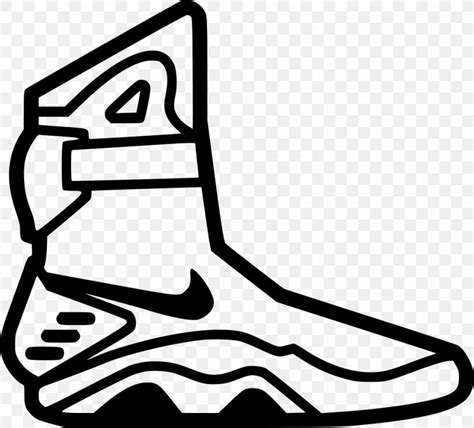 Nike Mag Marty McFly Drawing Shoe, PNG, 980x886px, Nike Mag, Air Jordan, Air Presto, Area, Back ...