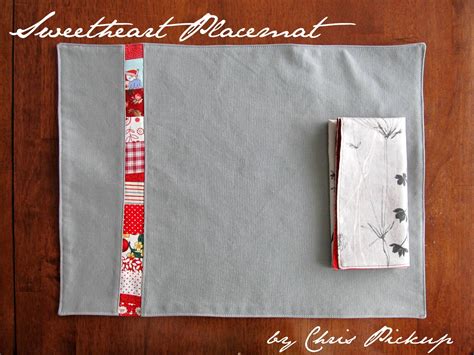 Pickup Some Creativity: Sweetheart Placemats Tutorial + Real Napkins
