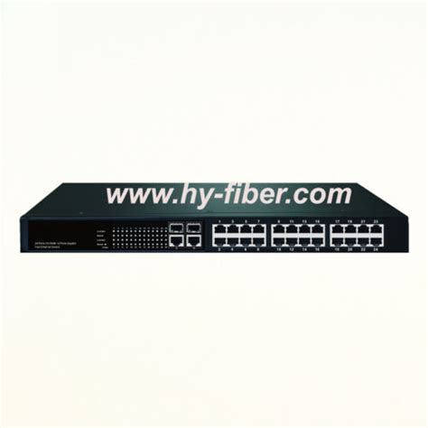 26 Port Fast Ethernet Switch 2 1000M SFP and 24 100M RJ45 With ...