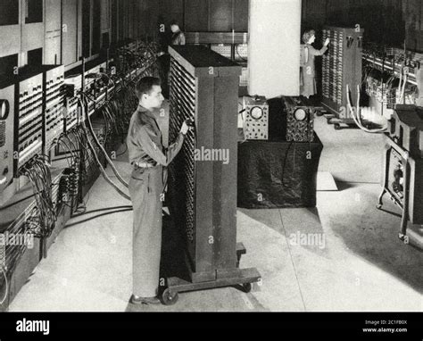 Photo of ENIAC (Electronic Numerical Integrator And Computer), the first general purpose ...