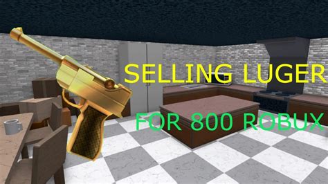 MM2 SELLING MY LUGER - YouTube