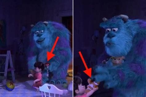 Jesse and Nemo toys in Monsters Inc. (2001) When Boo offers up her toys to Sulley, we spot ...