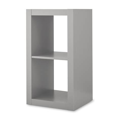 Better Homes & Gardens 2-Cube Storage Organizer, Gray - Walmart.com