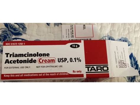 Triamcinolone Acetonide Cream Usp, 0.1%, 15 g Taro (RX) Ingredients and ...