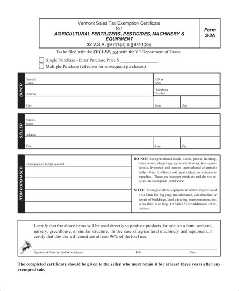 Exemption Certificate Form | TUTORE.ORG - Master of Documents