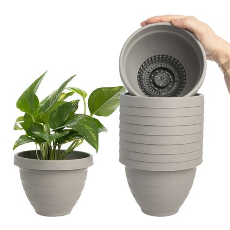 HC Companies (10 Pack) 6" Outdoor Indoor Self Watering Planters - Walmart.com - Walmart.com