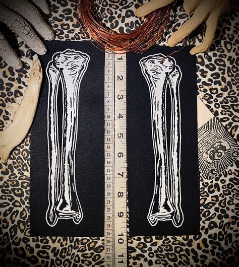 Tibia-fibula Tibula Bone Patch. Large Silk Screened Patch for Anatomy ...