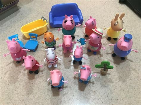 Peppa Pig , Family, friends Figures and accessory lot | #2070673361