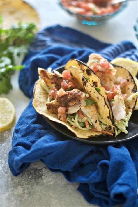 Crispy Snapper Tacos with Lemon Broccoli Slaw - Sarcastic Cooking