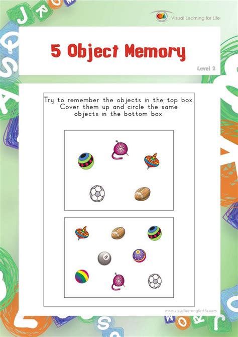 Printable Working Memory Worksheets - Printable Calendars AT A GLANCE