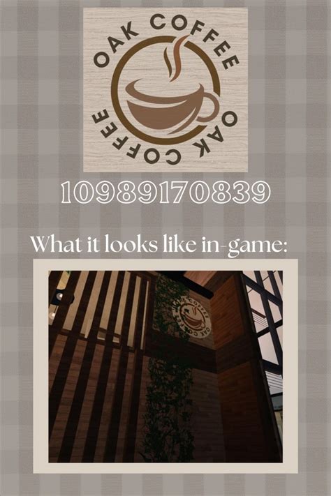 Roblox bloxburg coffee shop sign decal | Coffee shop signs, Bloxburg coffee shop ideas, Cafe ...