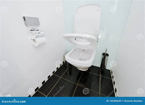 Automatic Toilet Wc with Remote Control Stock Image - Image of action, floor: 143506649