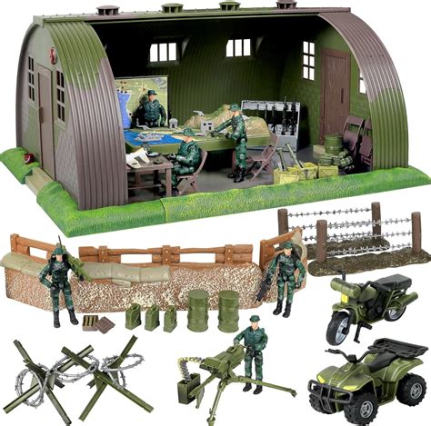 Amazon.com: Juguete Click N' Play de base militar con figuras, 74 piezas: Toys & Games